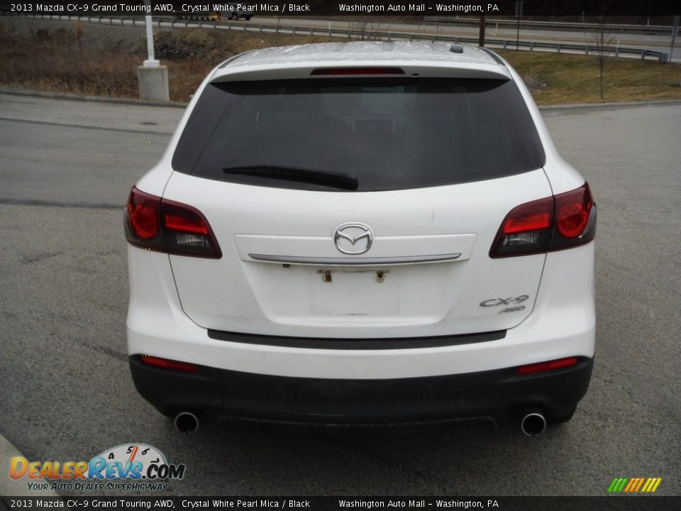 2013 Mazda CX-9 Grand Touring AWD Crystal White Pearl Mica / Black Photo #16