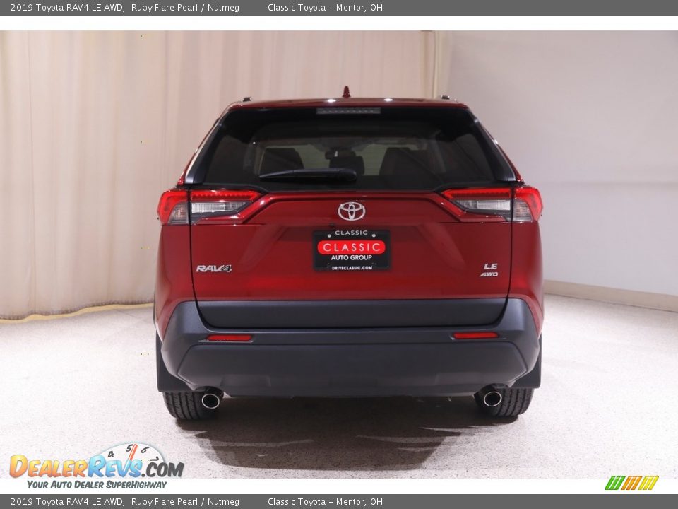 2019 Toyota RAV4 LE AWD Ruby Flare Pearl / Nutmeg Photo #17