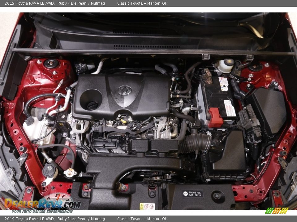 2019 Toyota RAV4 LE AWD Ruby Flare Pearl / Nutmeg Photo #18