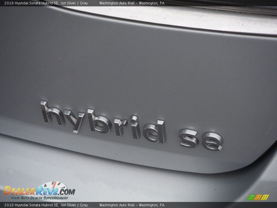 2019 Hyundai Sonata Hybrid SE Ion Silver / Gray Photo #12