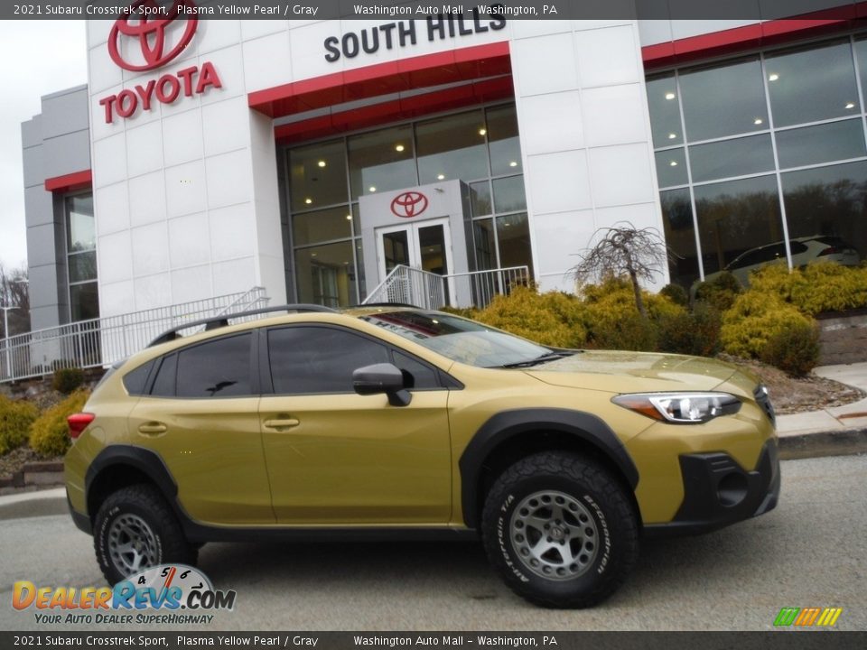 2021 Subaru Crosstrek Sport Plasma Yellow Pearl / Gray Photo #2