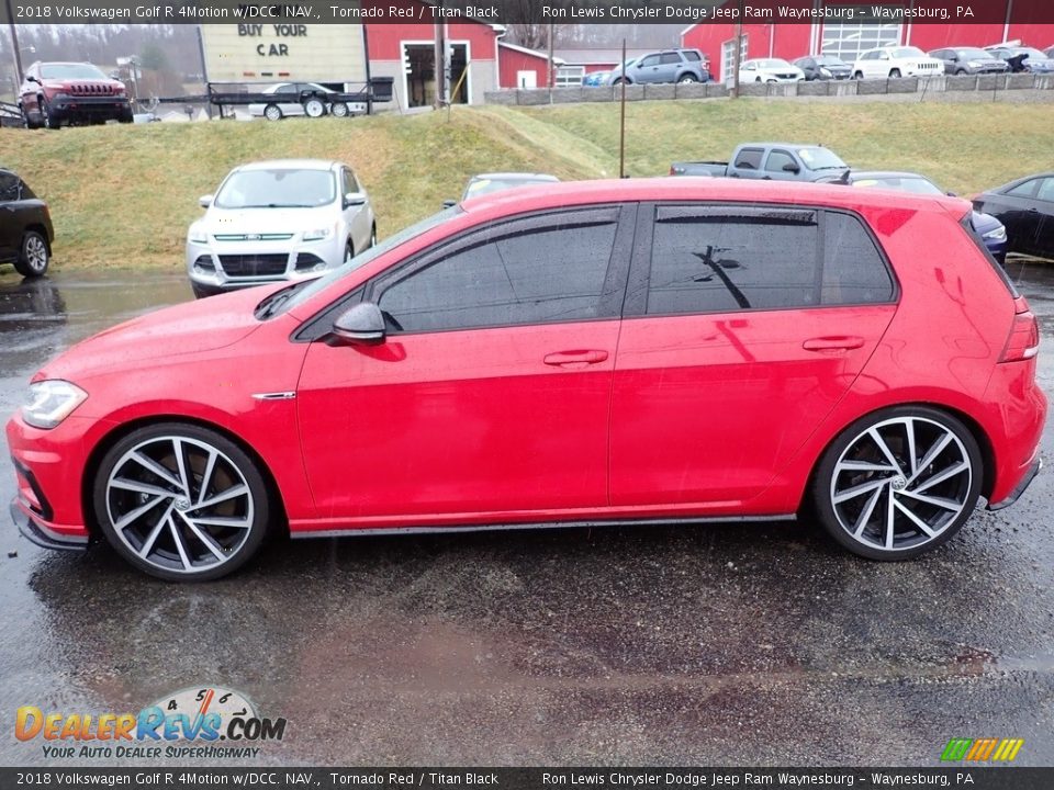 Tornado Red 2018 Volkswagen Golf R 4Motion w/DCC. NAV. Photo #2