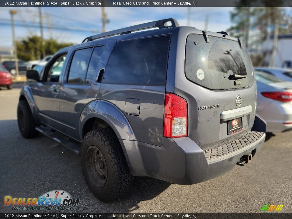 2012 Nissan Pathfinder S 4x4 Super Black / Graphite Photo #2