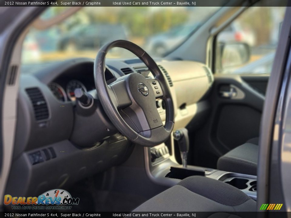 2012 Nissan Pathfinder S 4x4 Super Black / Graphite Photo #3
