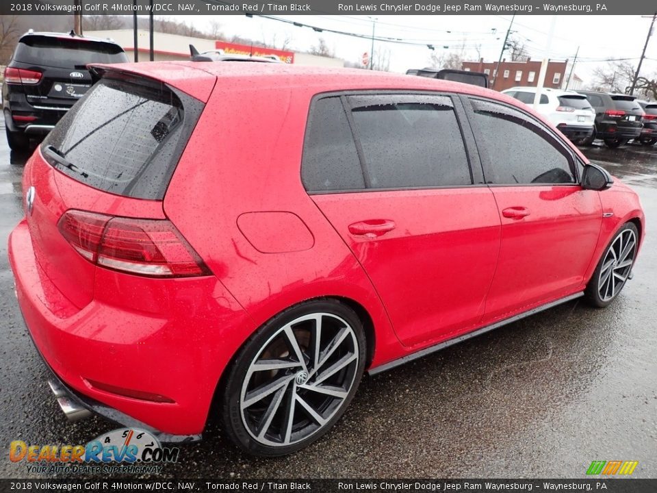 2018 Volkswagen Golf R 4Motion w/DCC. NAV. Tornado Red / Titan Black Photo #6