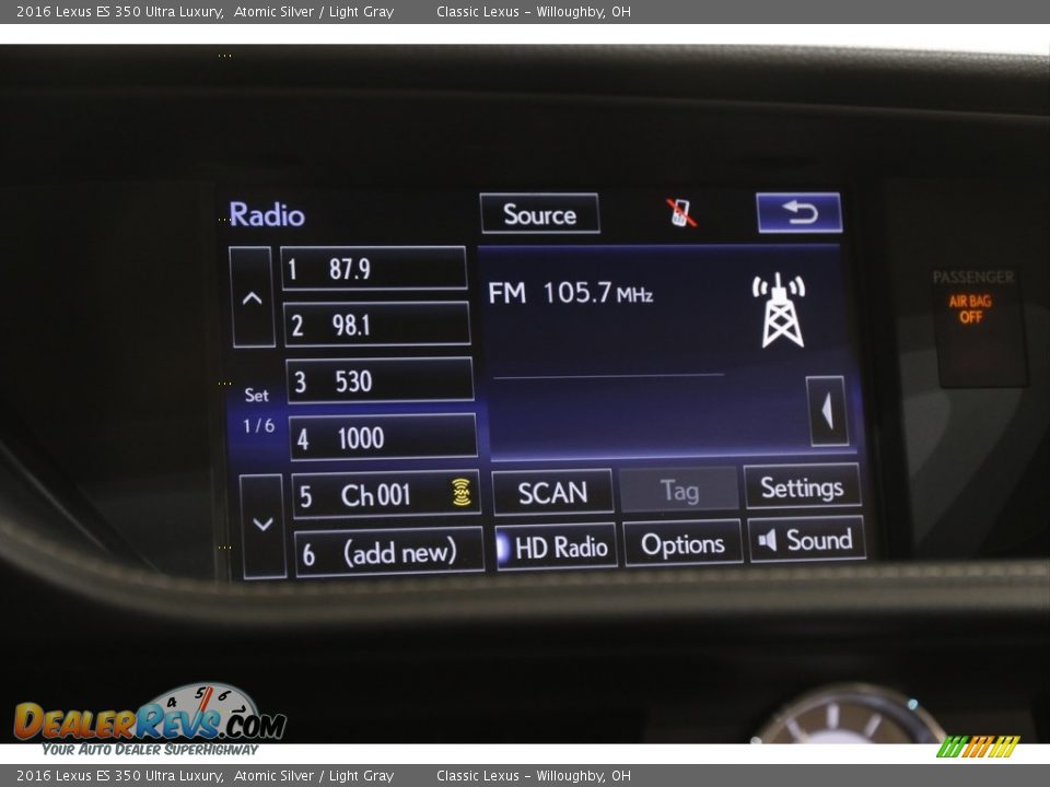 Audio System of 2016 Lexus ES 350 Ultra Luxury Photo #12