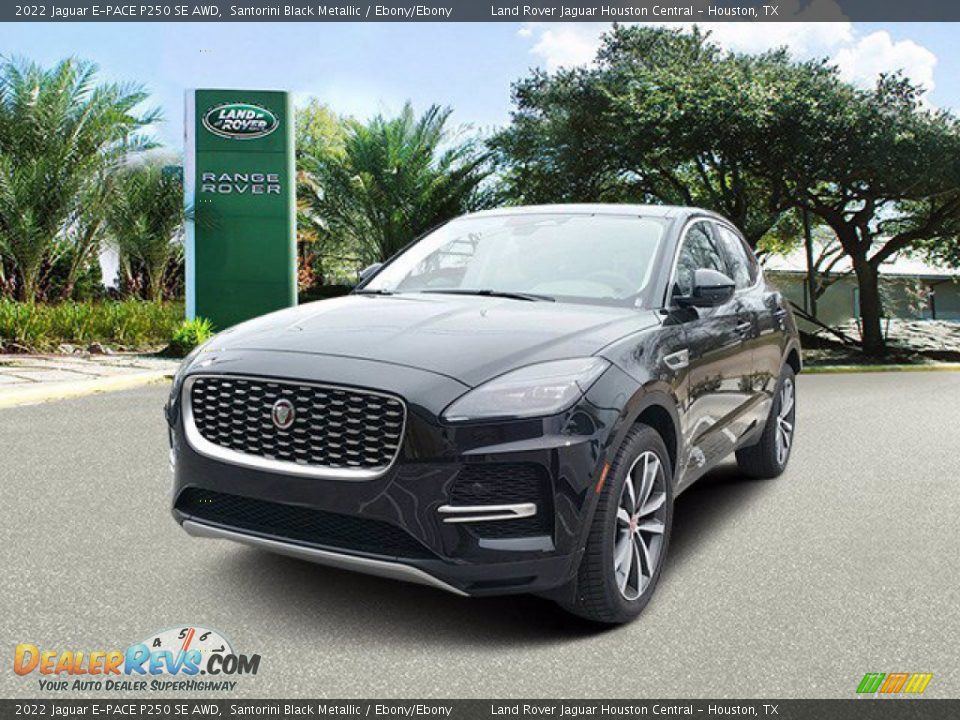 2022 Jaguar E-PACE P250 SE AWD Santorini Black Metallic / Ebony/Ebony Photo #1