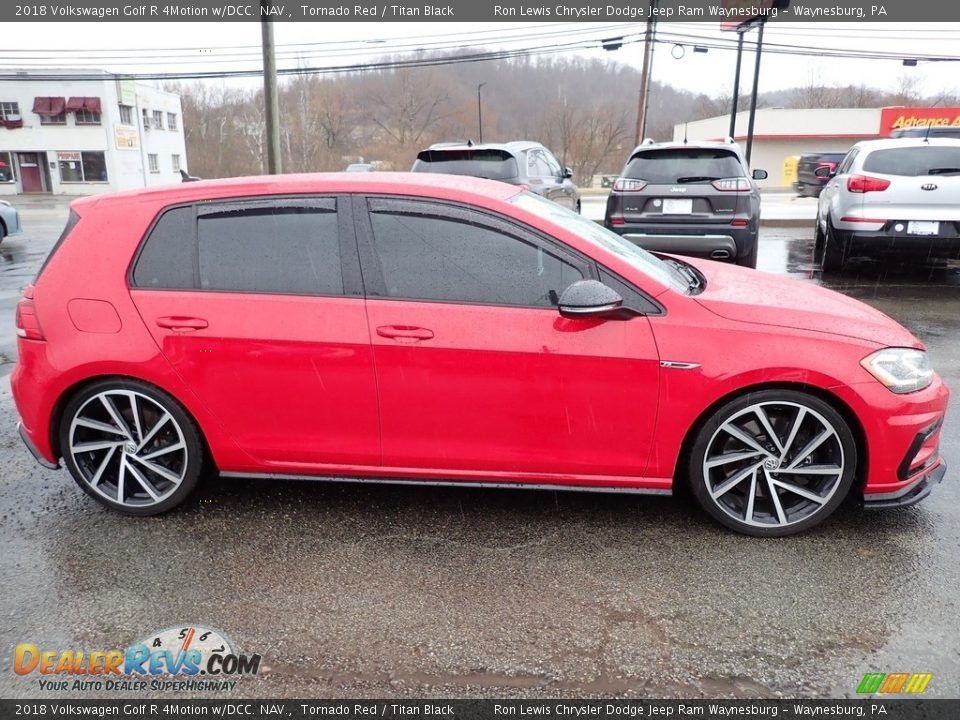 Tornado Red 2018 Volkswagen Golf R 4Motion w/DCC. NAV. Photo #7