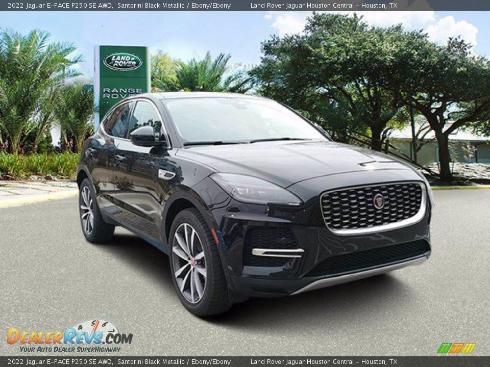 2022 Jaguar E-PACE P250 SE AWD Santorini Black Metallic / Ebony/Ebony Photo #12