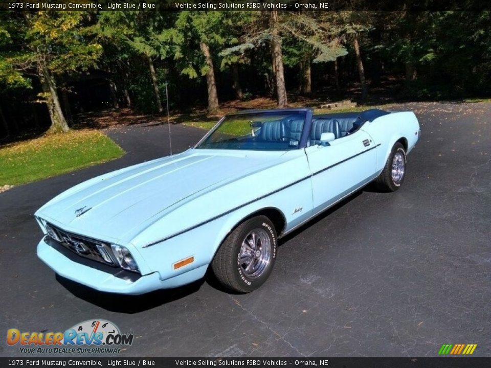 Front 3/4 View of 1973 Ford Mustang Convertible Photo #1