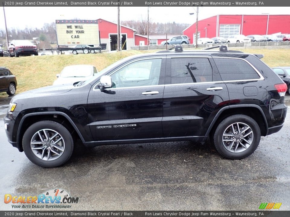 2020 Jeep Grand Cherokee Limited Diamond Black Crystal Pearl / Black Photo #2