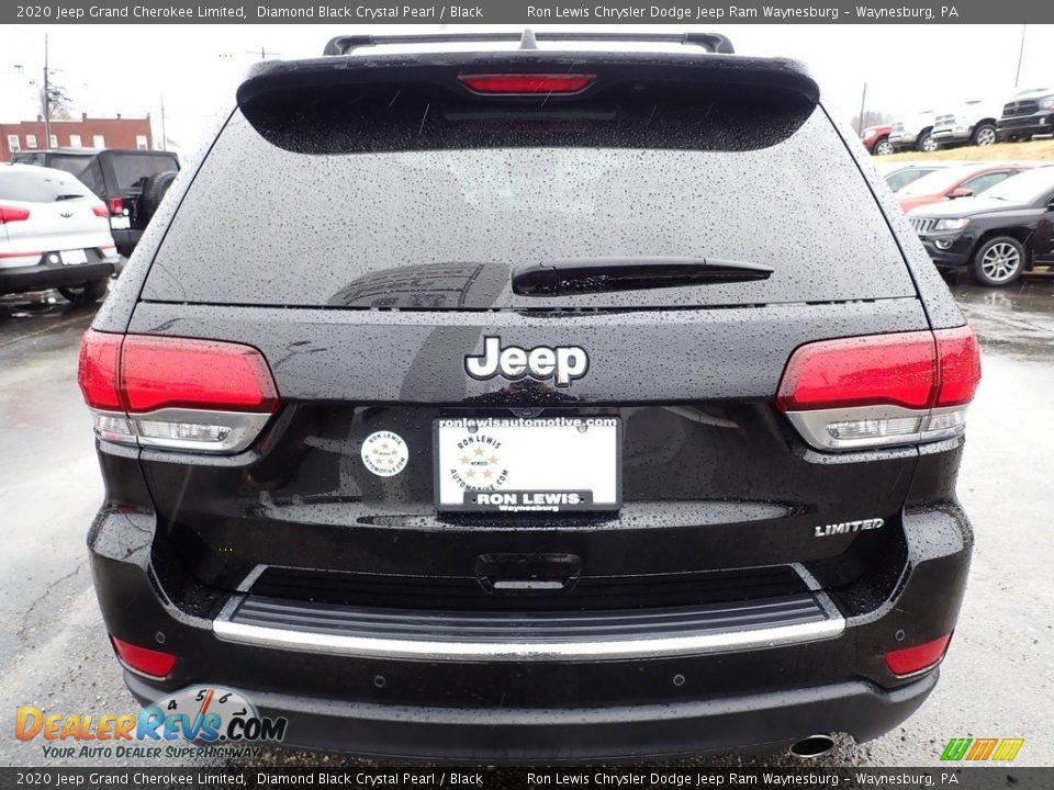 2020 Jeep Grand Cherokee Limited Diamond Black Crystal Pearl / Black Photo #4