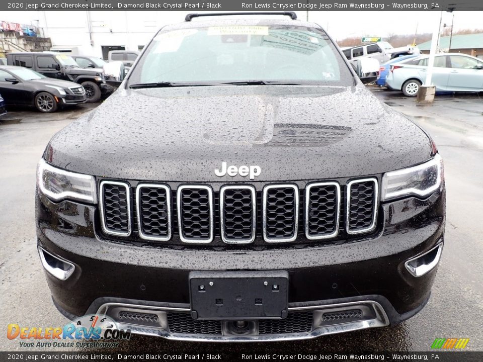 2020 Jeep Grand Cherokee Limited Diamond Black Crystal Pearl / Black Photo #9