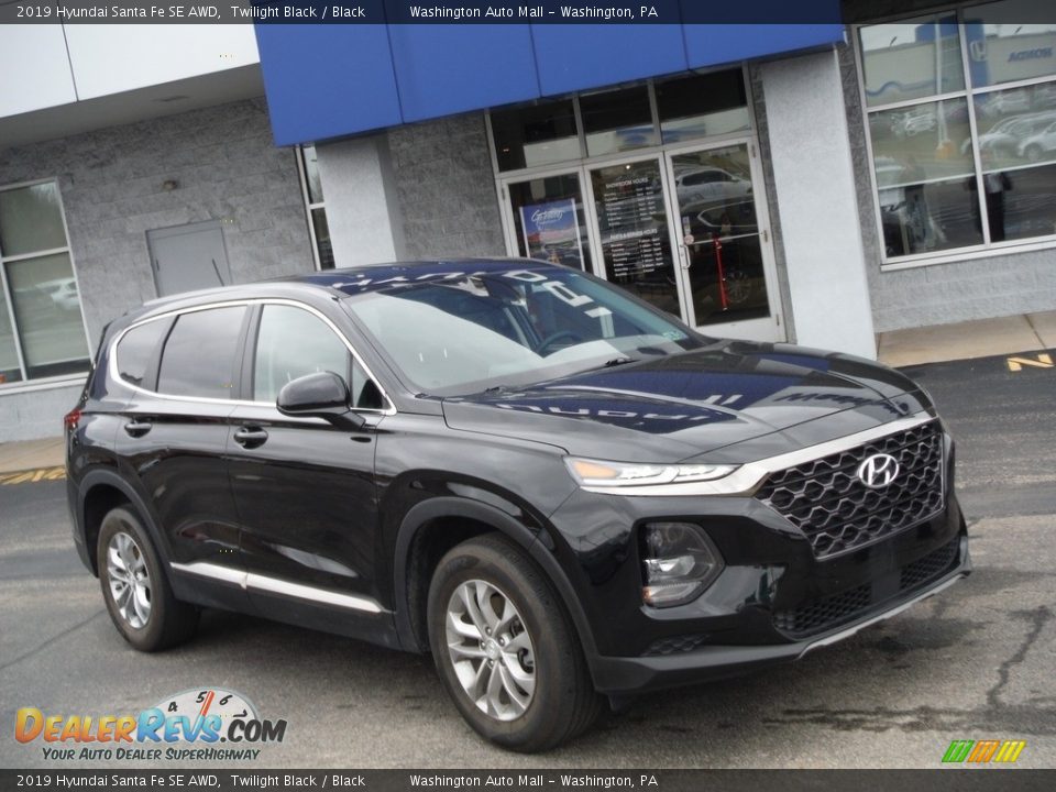 2019 Hyundai Santa Fe SE AWD Twilight Black / Black Photo #1