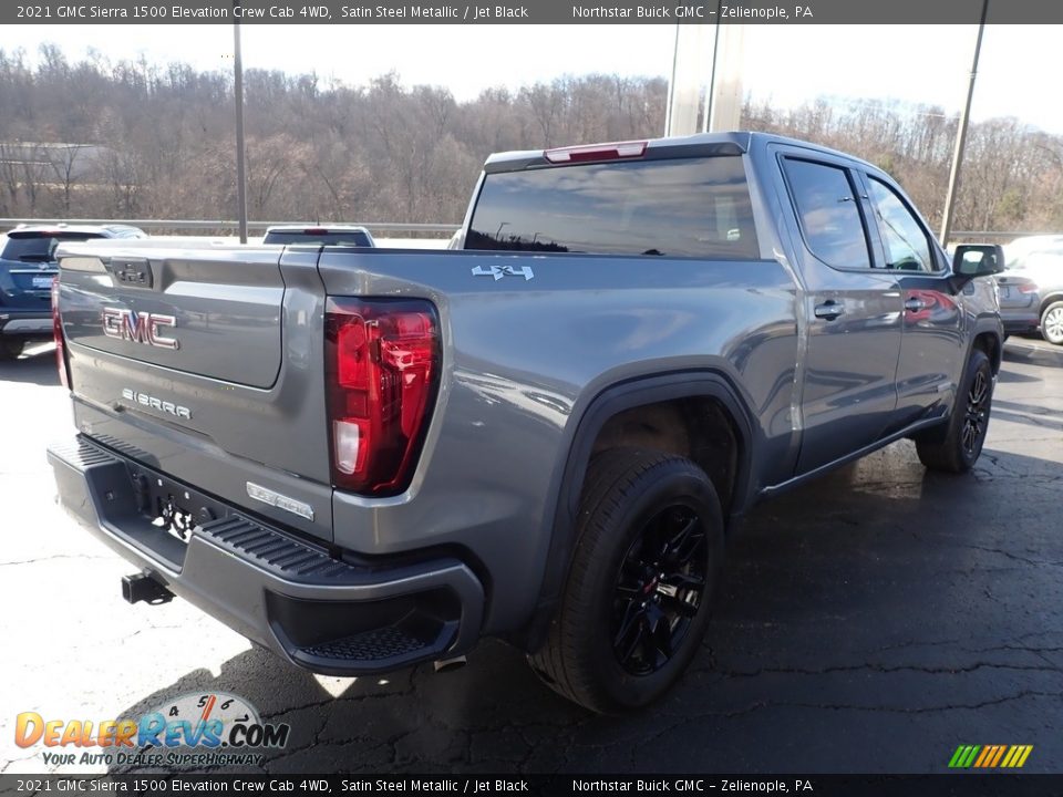 2021 GMC Sierra 1500 Elevation Crew Cab 4WD Satin Steel Metallic / Jet Black Photo #9