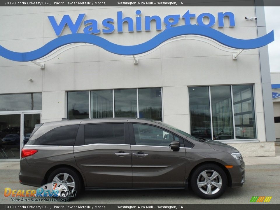 2019 Honda Odyssey EX-L Pacific Pewter Metallic / Mocha Photo #2