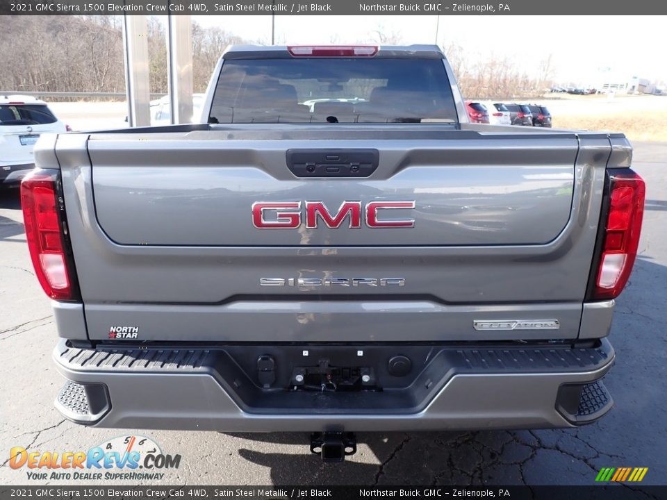 2021 GMC Sierra 1500 Elevation Crew Cab 4WD Satin Steel Metallic / Jet Black Photo #10