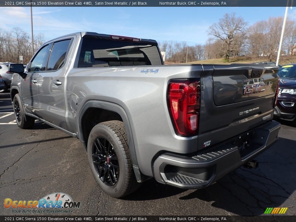 2021 GMC Sierra 1500 Elevation Crew Cab 4WD Satin Steel Metallic / Jet Black Photo #11