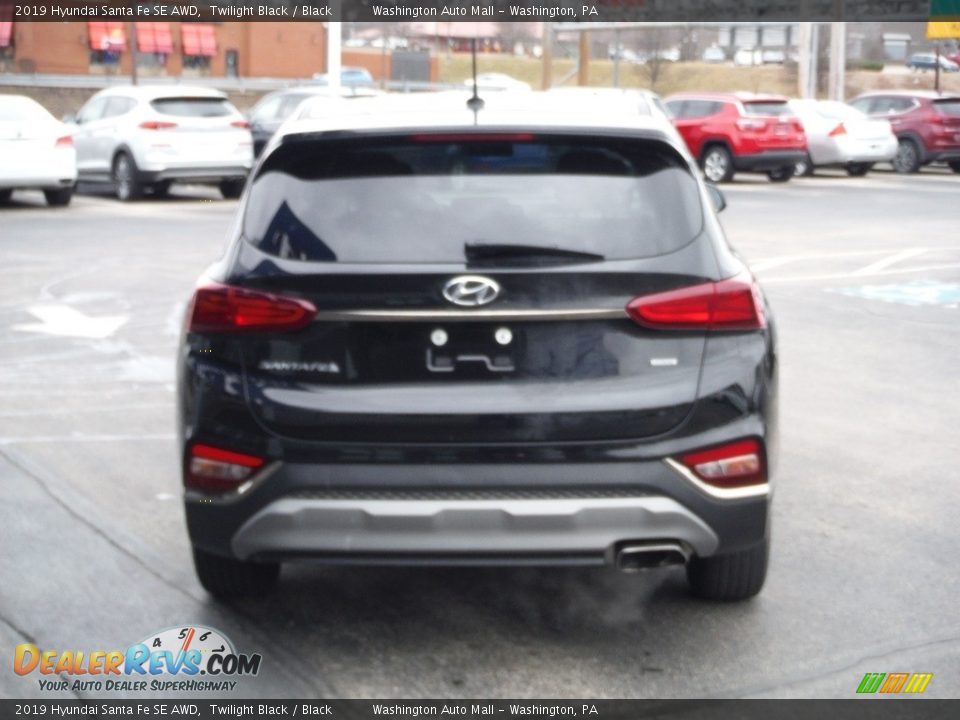 2019 Hyundai Santa Fe SE AWD Twilight Black / Black Photo #8