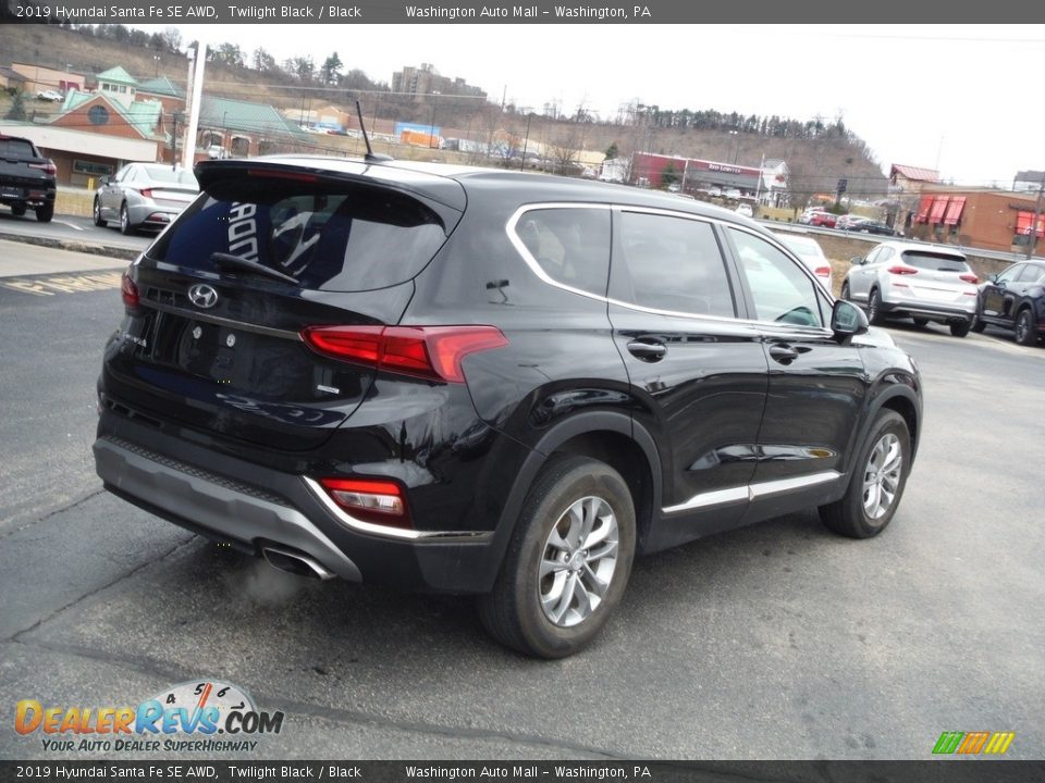 2019 Hyundai Santa Fe SE AWD Twilight Black / Black Photo #9