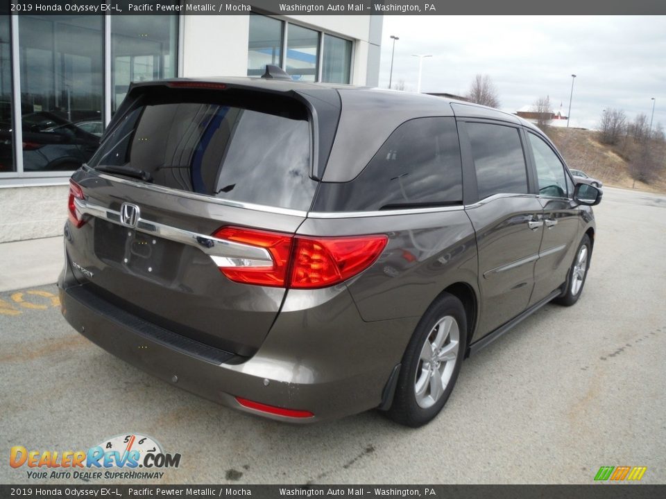 2019 Honda Odyssey EX-L Pacific Pewter Metallic / Mocha Photo #9