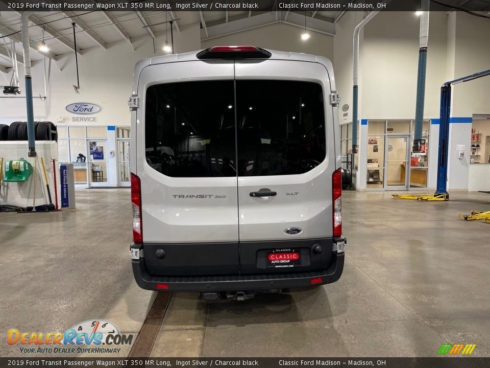 2019 Ford Transit Passenger Wagon XLT 350 MR Long Ingot Silver / Charcoal black Photo #6