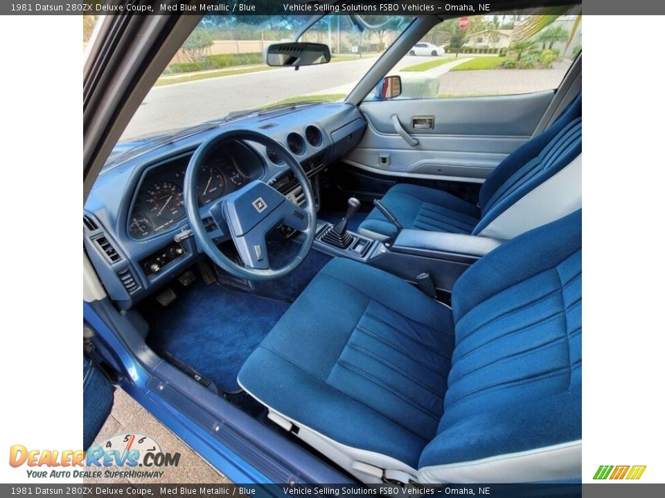 Blue Interior - 1981 Datsun 280ZX Deluxe Coupe Photo #2