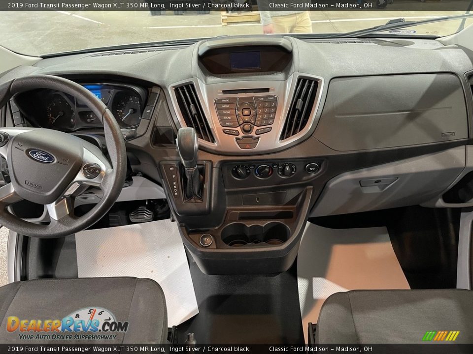2019 Ford Transit Passenger Wagon XLT 350 MR Long Ingot Silver / Charcoal black Photo #10
