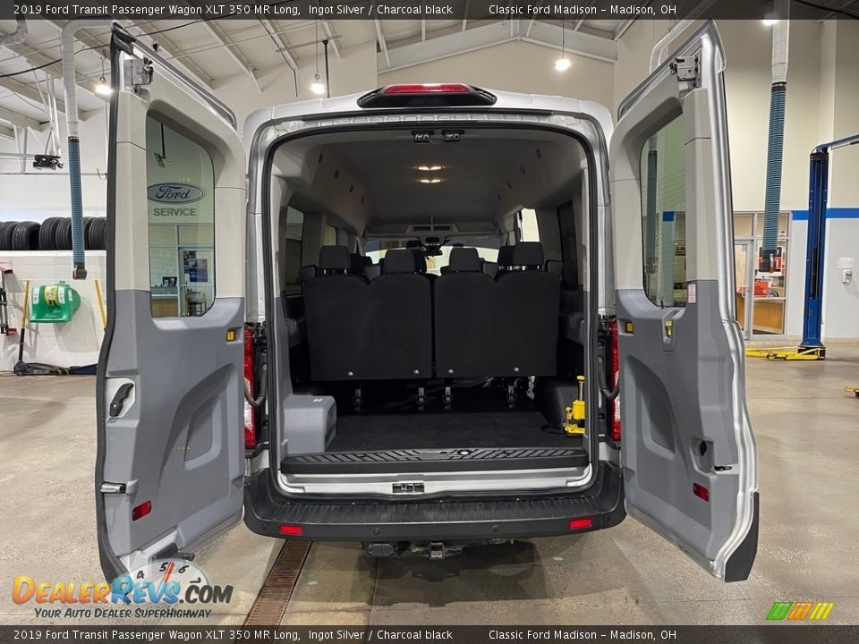 2019 Ford Transit Passenger Wagon XLT 350 MR Long Ingot Silver / Charcoal black Photo #14
