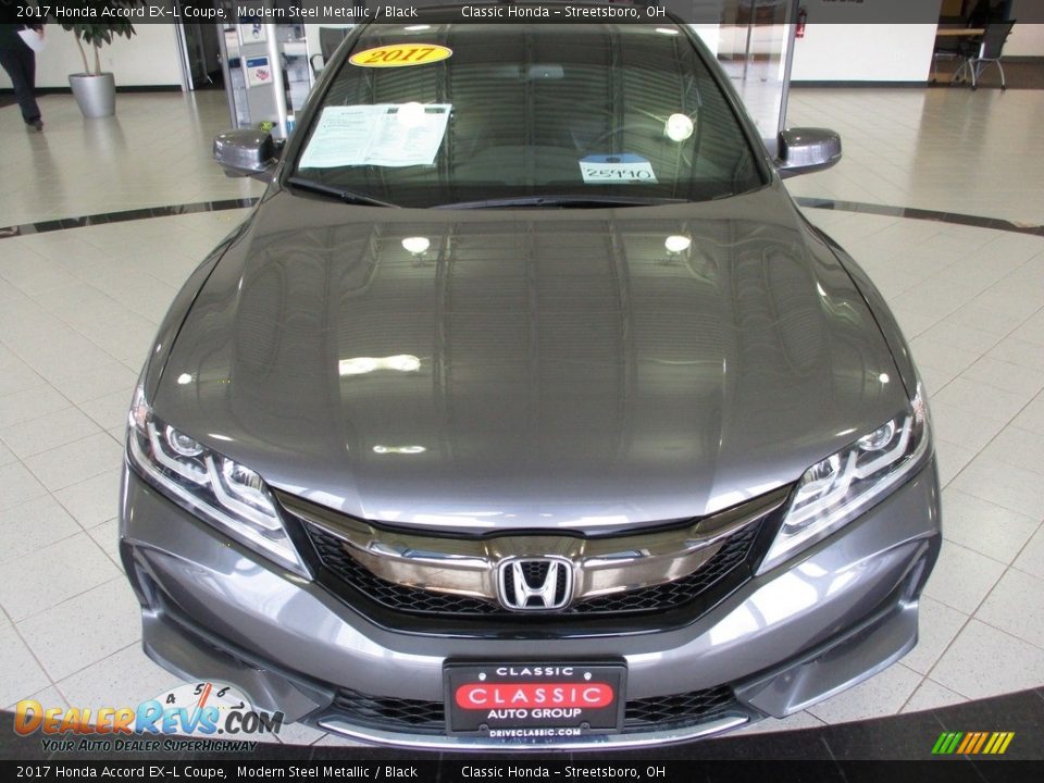 2017 Honda Accord EX-L Coupe Modern Steel Metallic / Black Photo #2