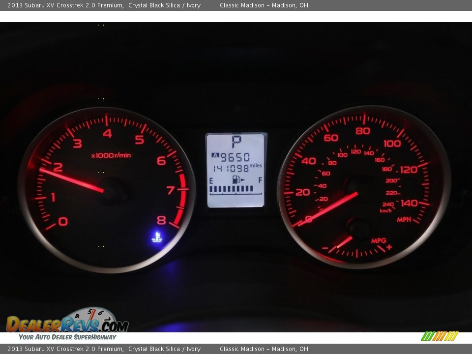 2013 Subaru XV Crosstrek 2.0 Premium Crystal Black Silica / Ivory Photo #8