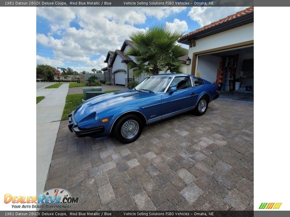 Med Blue Metallic 1981 Datsun 280ZX Deluxe Coupe Photo #17