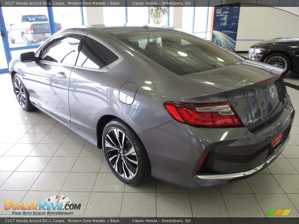 2017 Honda Accord EX-L Coupe Modern Steel Metallic / Black Photo #9