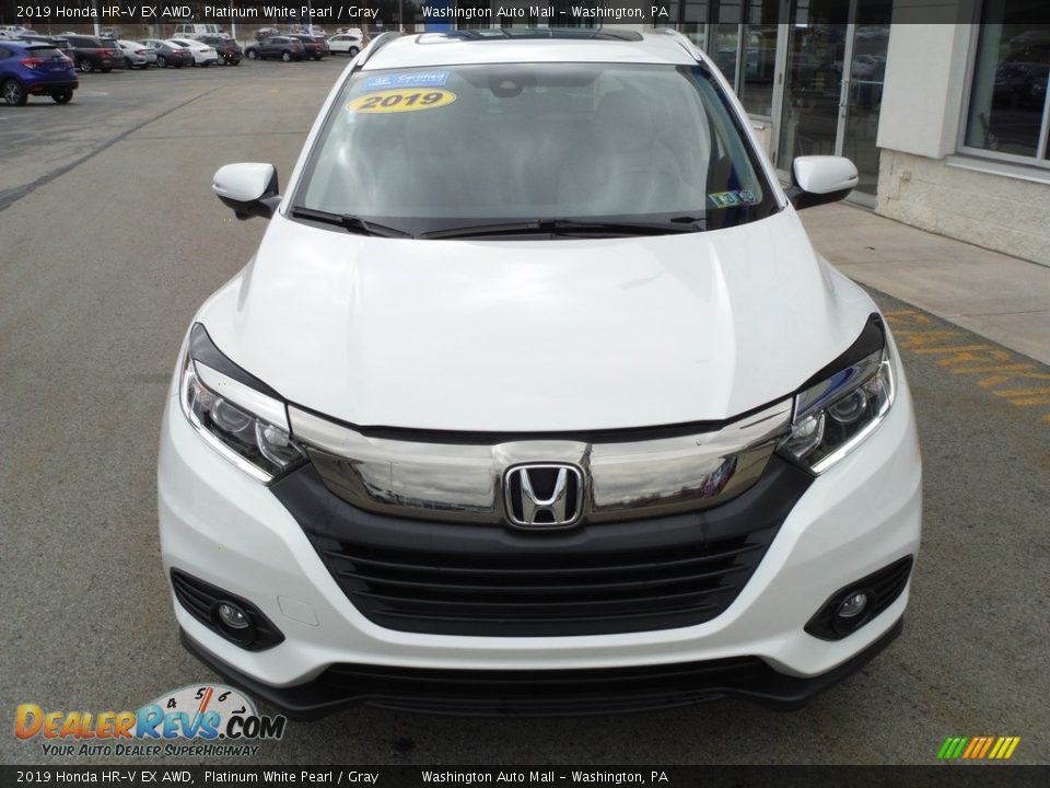 2019 Honda HR-V EX AWD Platinum White Pearl / Gray Photo #5