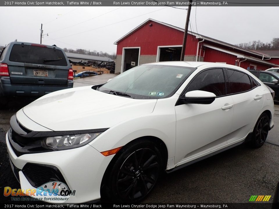 2017 Honda Civic Sport Hatchback Taffeta White / Black Photo #1