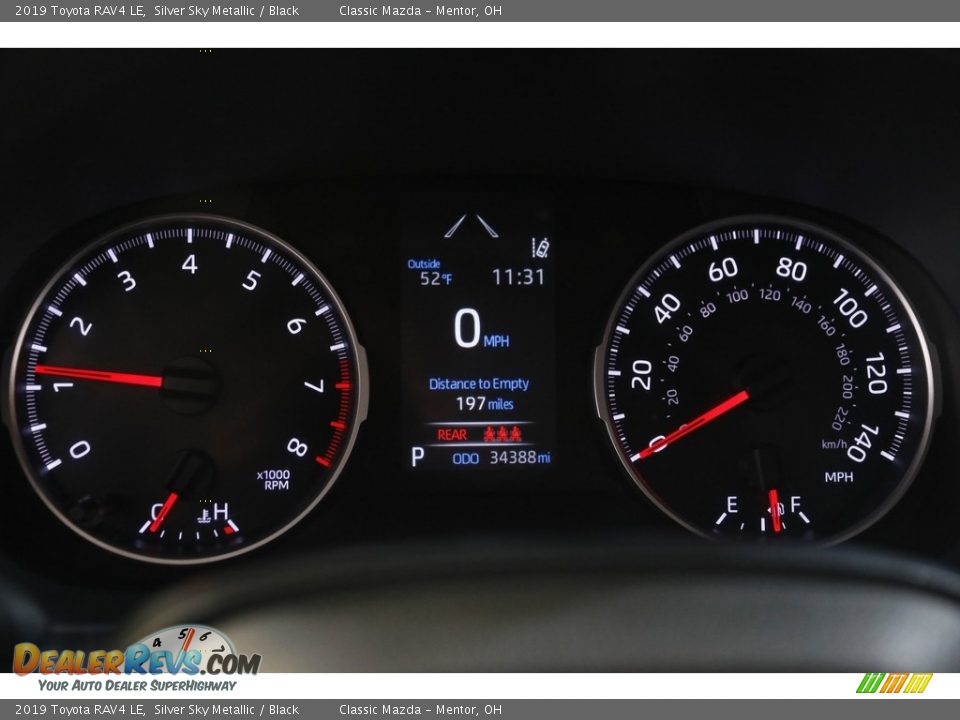 2019 Toyota RAV4 LE Silver Sky Metallic / Black Photo #8