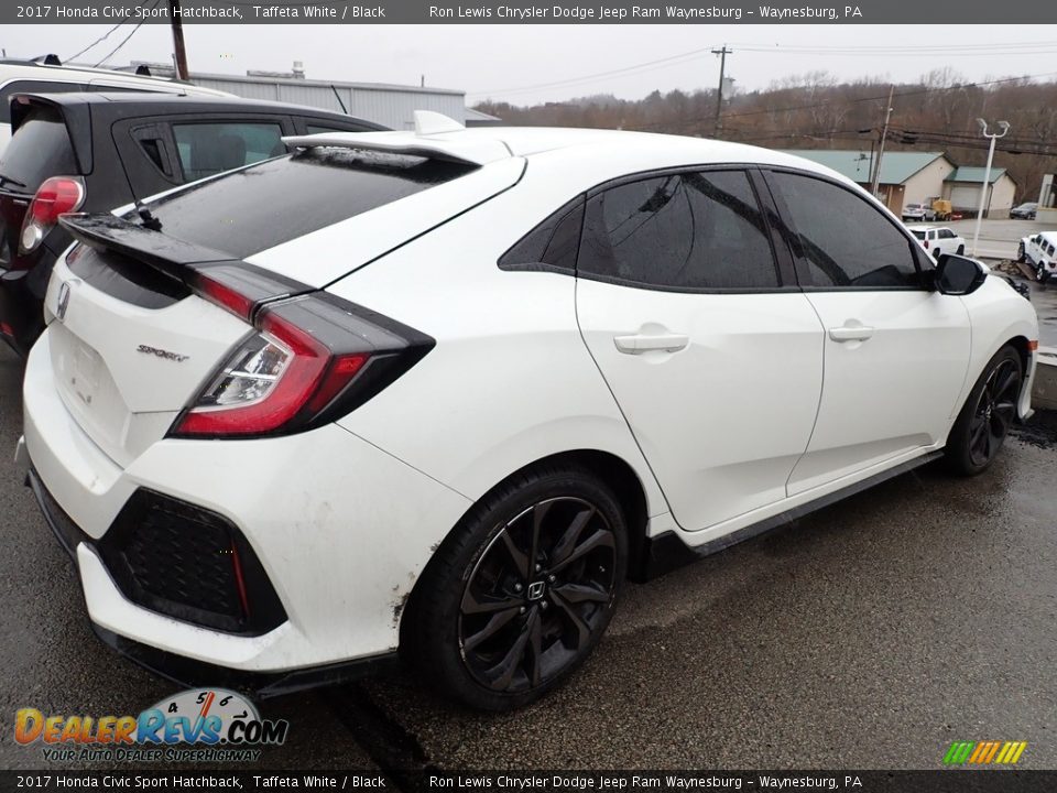 2017 Honda Civic Sport Hatchback Taffeta White / Black Photo #3