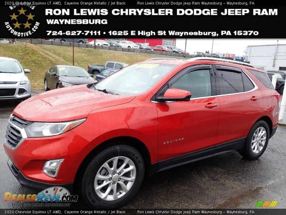 2020 Chevrolet Equinox LT AWD Cayenne Orange Metallic / Jet Black Photo #1
