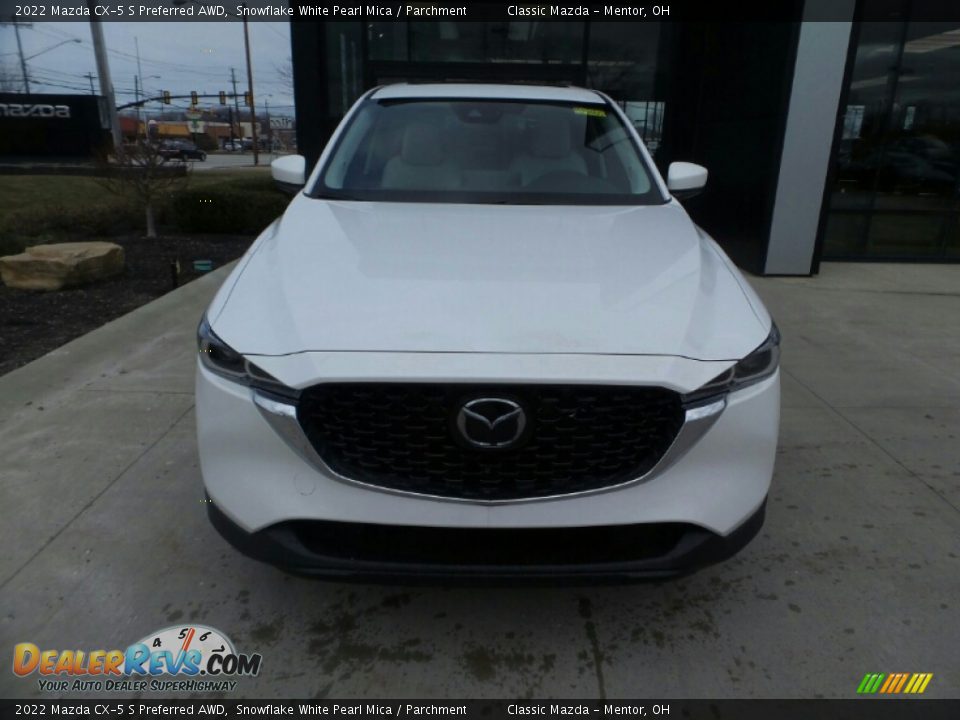 2022 Mazda CX-5 S Preferred AWD Snowflake White Pearl Mica / Parchment Photo #2