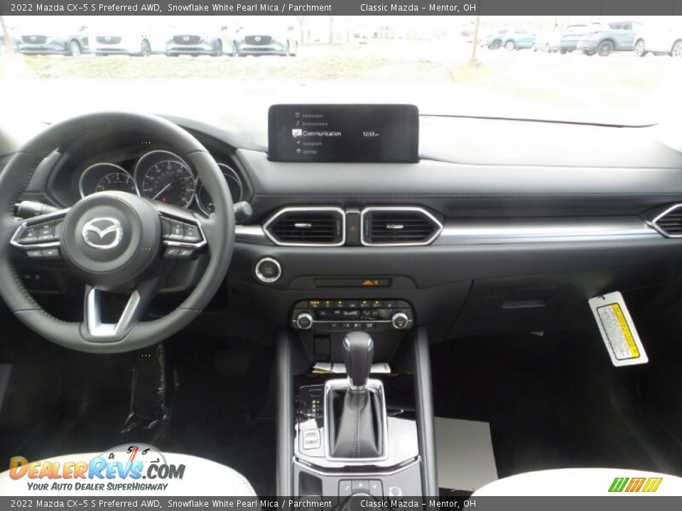 2022 Mazda CX-5 S Preferred AWD Snowflake White Pearl Mica / Parchment Photo #3