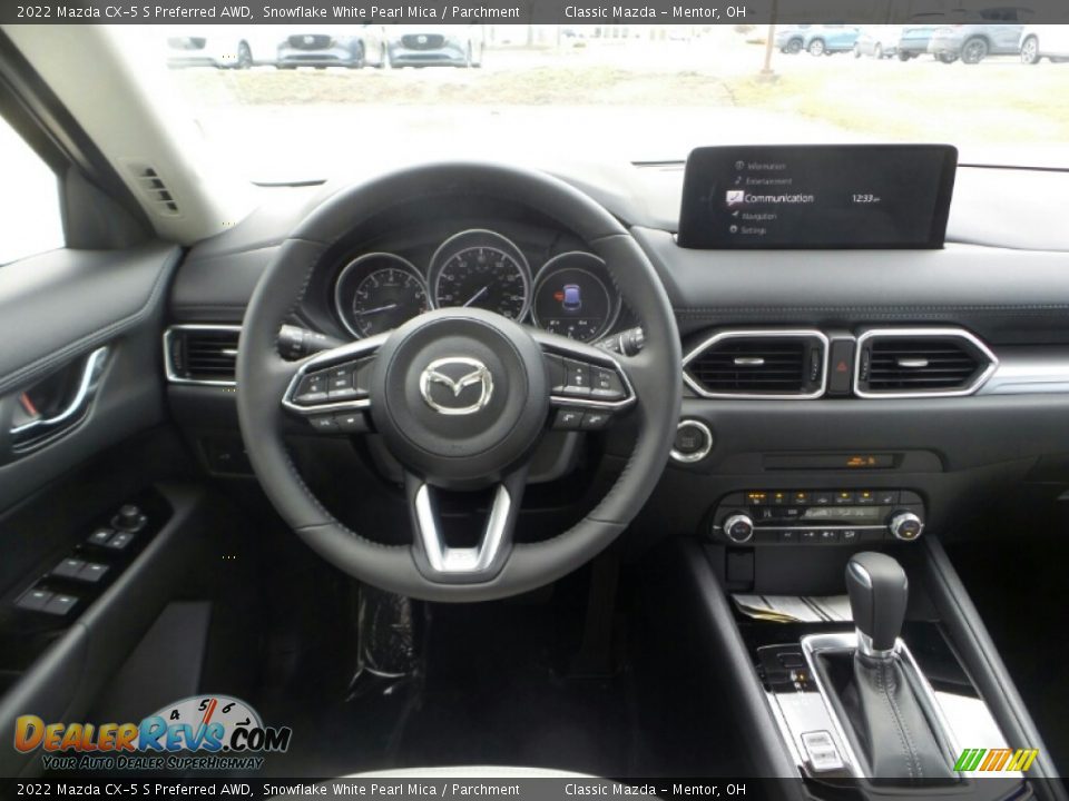 2022 Mazda CX-5 S Preferred AWD Snowflake White Pearl Mica / Parchment Photo #4