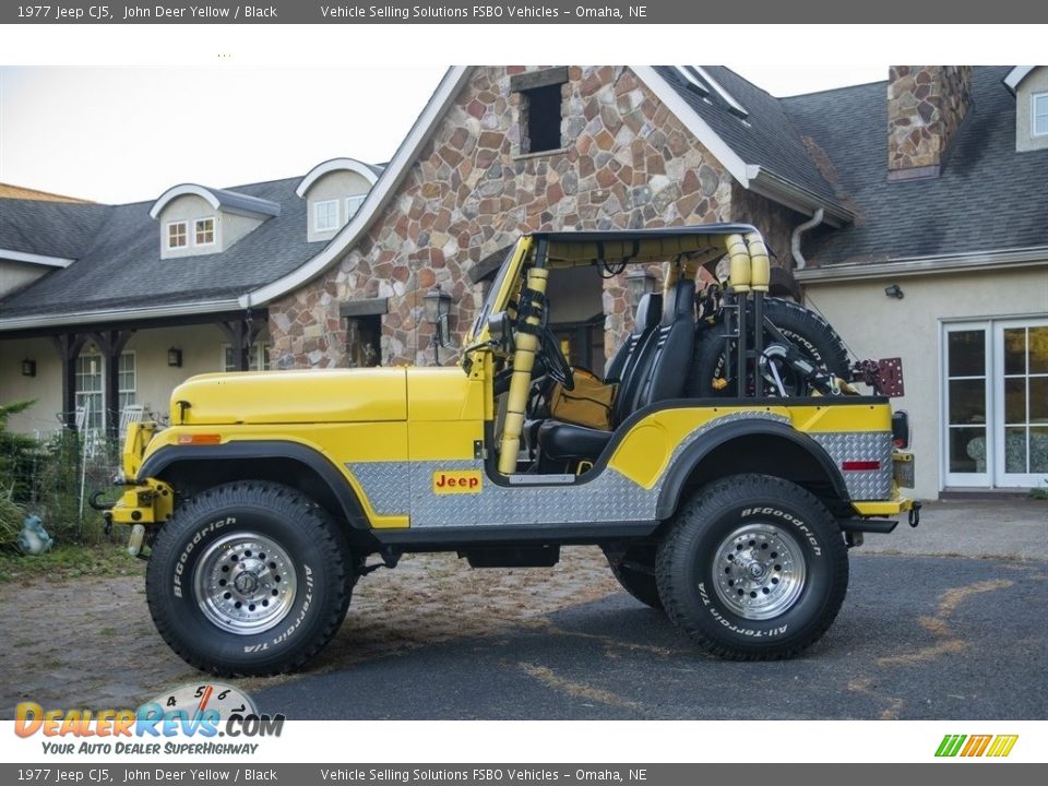 John Deer Yellow 1977 Jeep CJ5  Photo #1