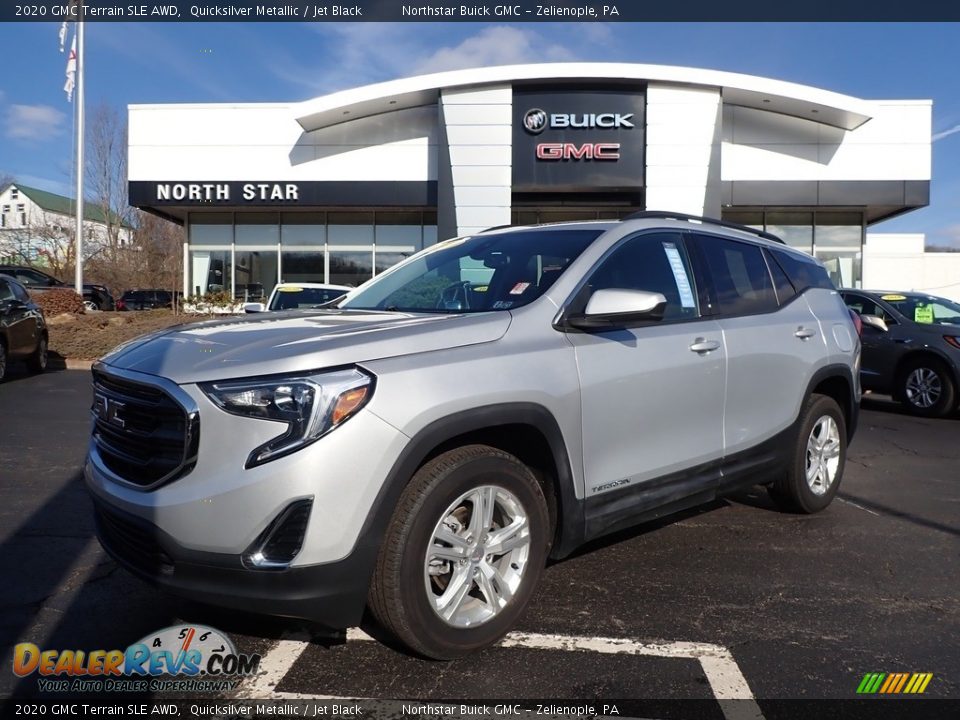 2020 GMC Terrain SLE AWD Quicksilver Metallic / Jet Black Photo #1