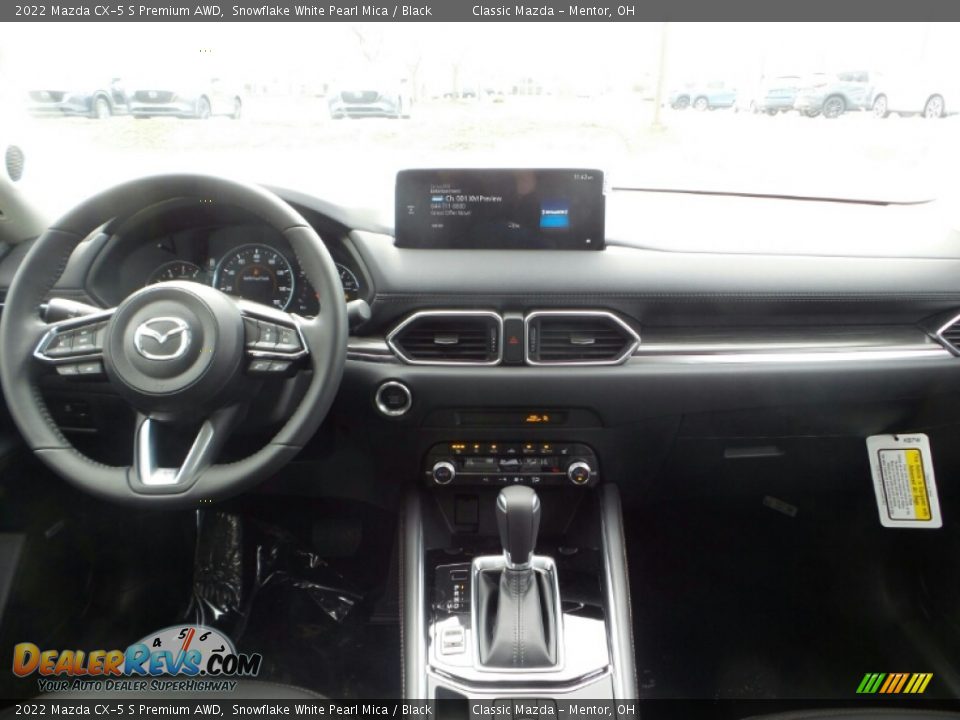 2022 Mazda CX-5 S Premium AWD Snowflake White Pearl Mica / Black Photo #3