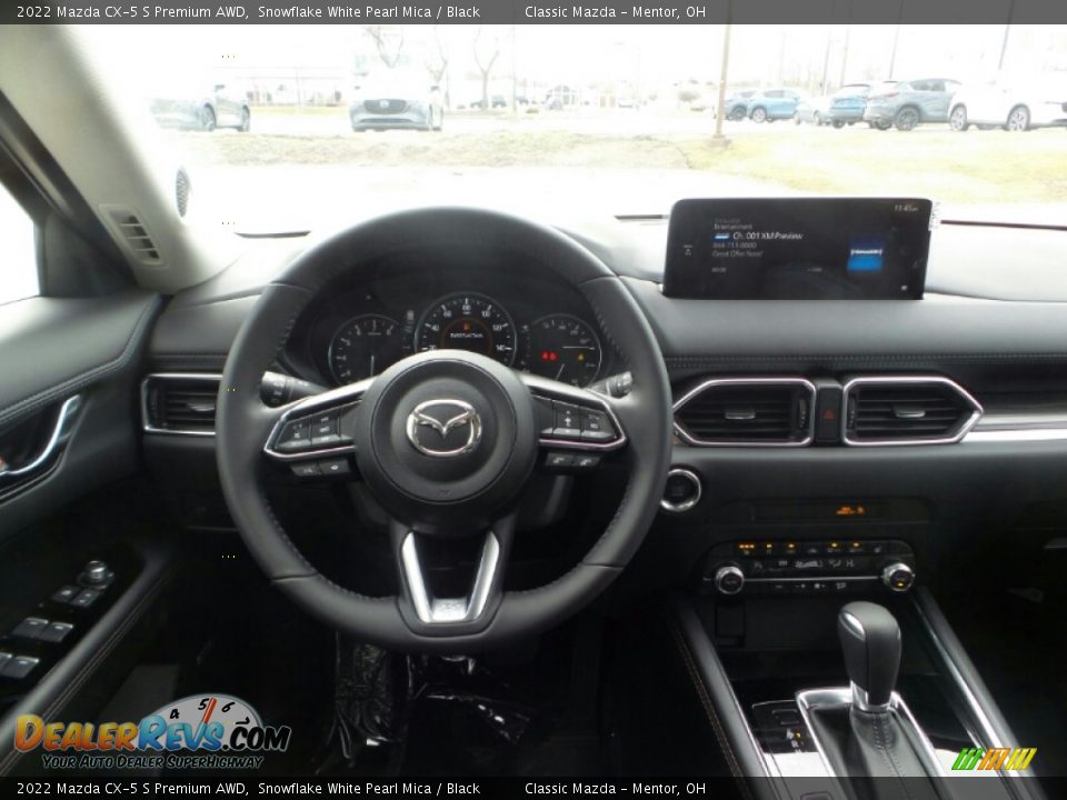 2022 Mazda CX-5 S Premium AWD Snowflake White Pearl Mica / Black Photo #4