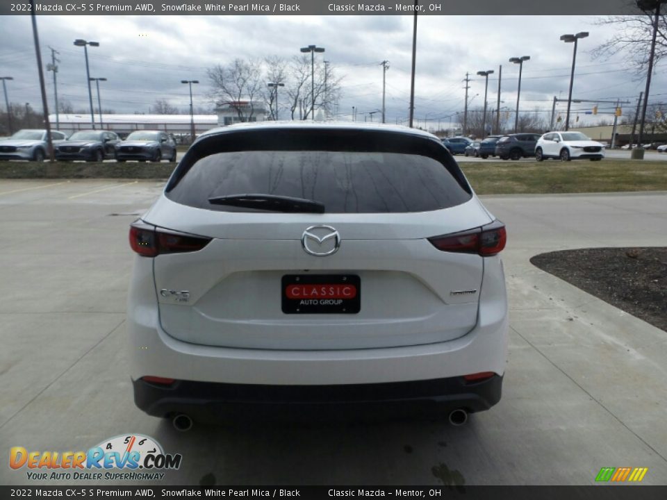 2022 Mazda CX-5 S Premium AWD Snowflake White Pearl Mica / Black Photo #5