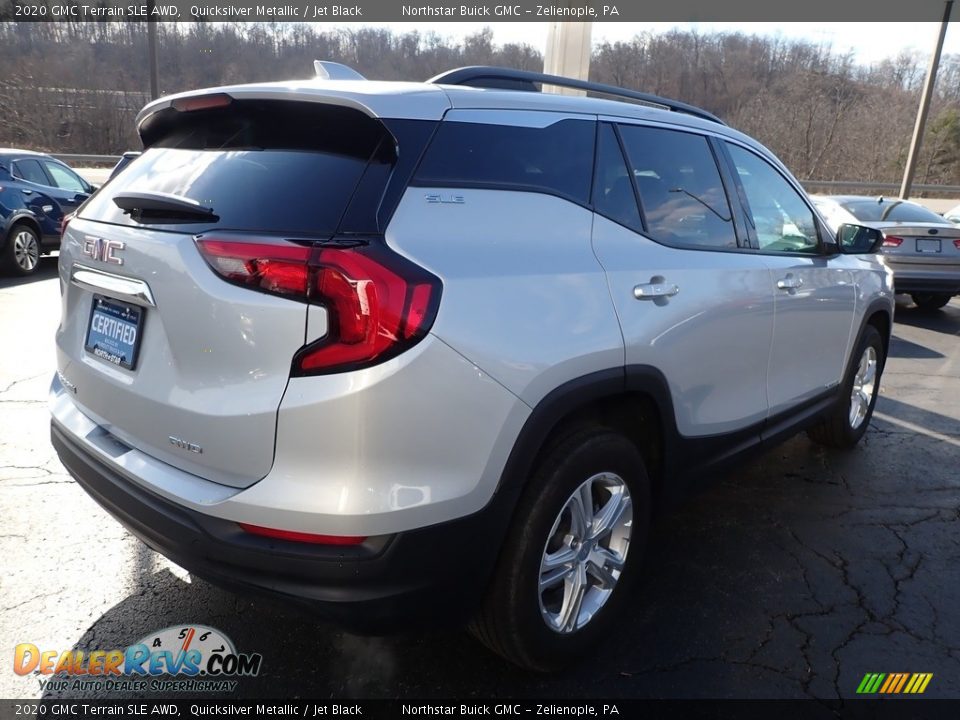 2020 GMC Terrain SLE AWD Quicksilver Metallic / Jet Black Photo #9