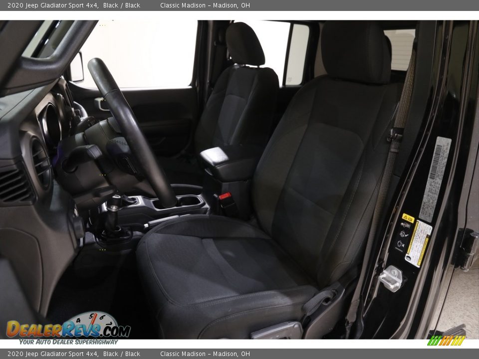 2020 Jeep Gladiator Sport 4x4 Black / Black Photo #5