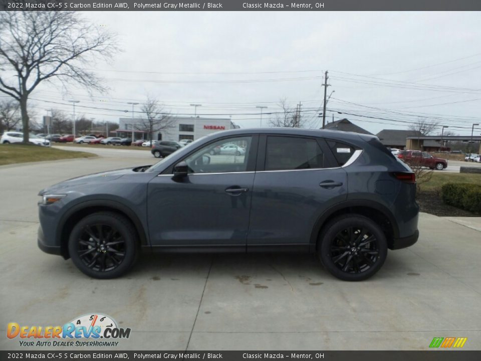 2022 Mazda CX-5 S Carbon Edition AWD Polymetal Gray Metallic / Black Photo #6