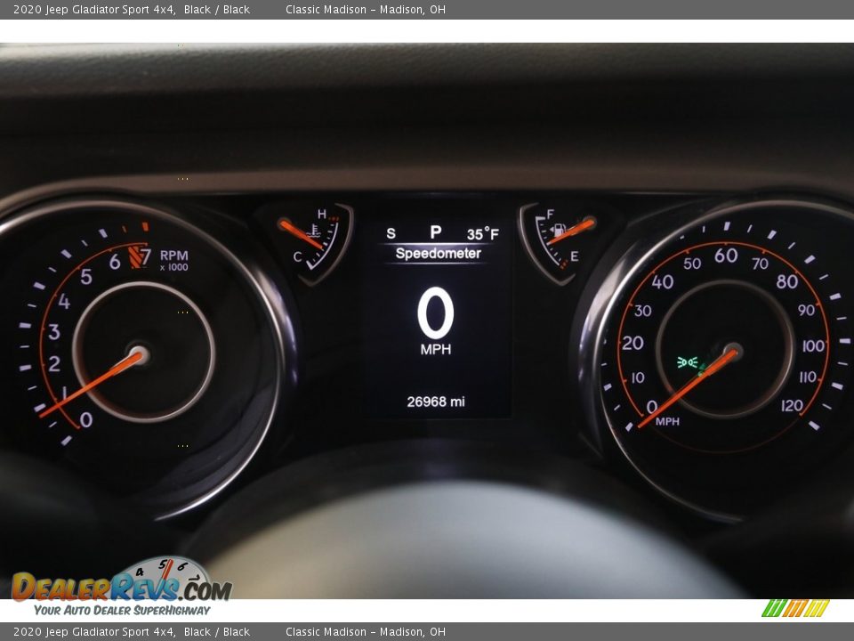 2020 Jeep Gladiator Sport 4x4 Black / Black Photo #8
